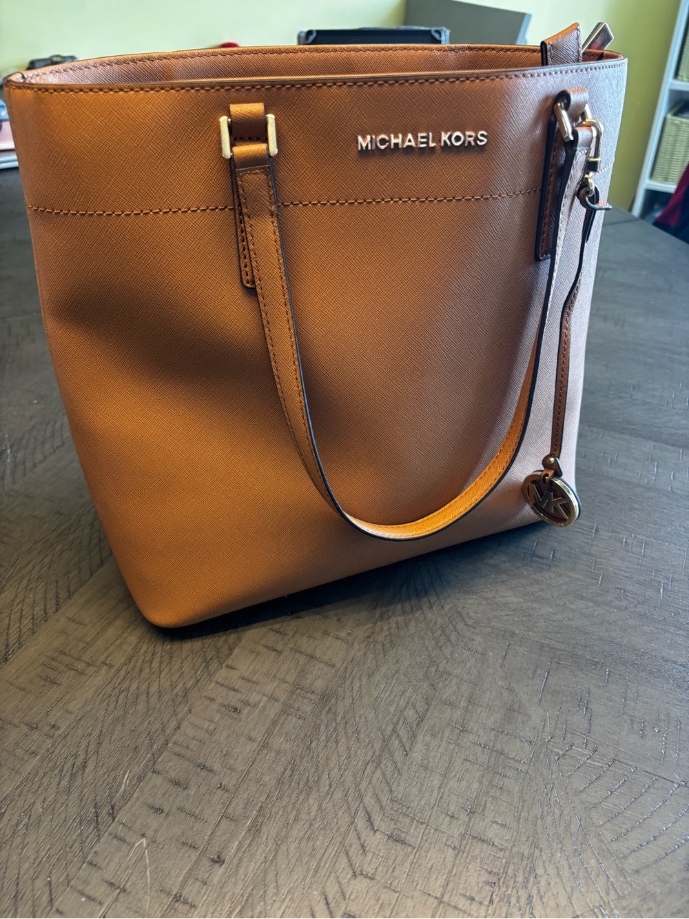 Michael Kors Tan Leather Tote Bag
